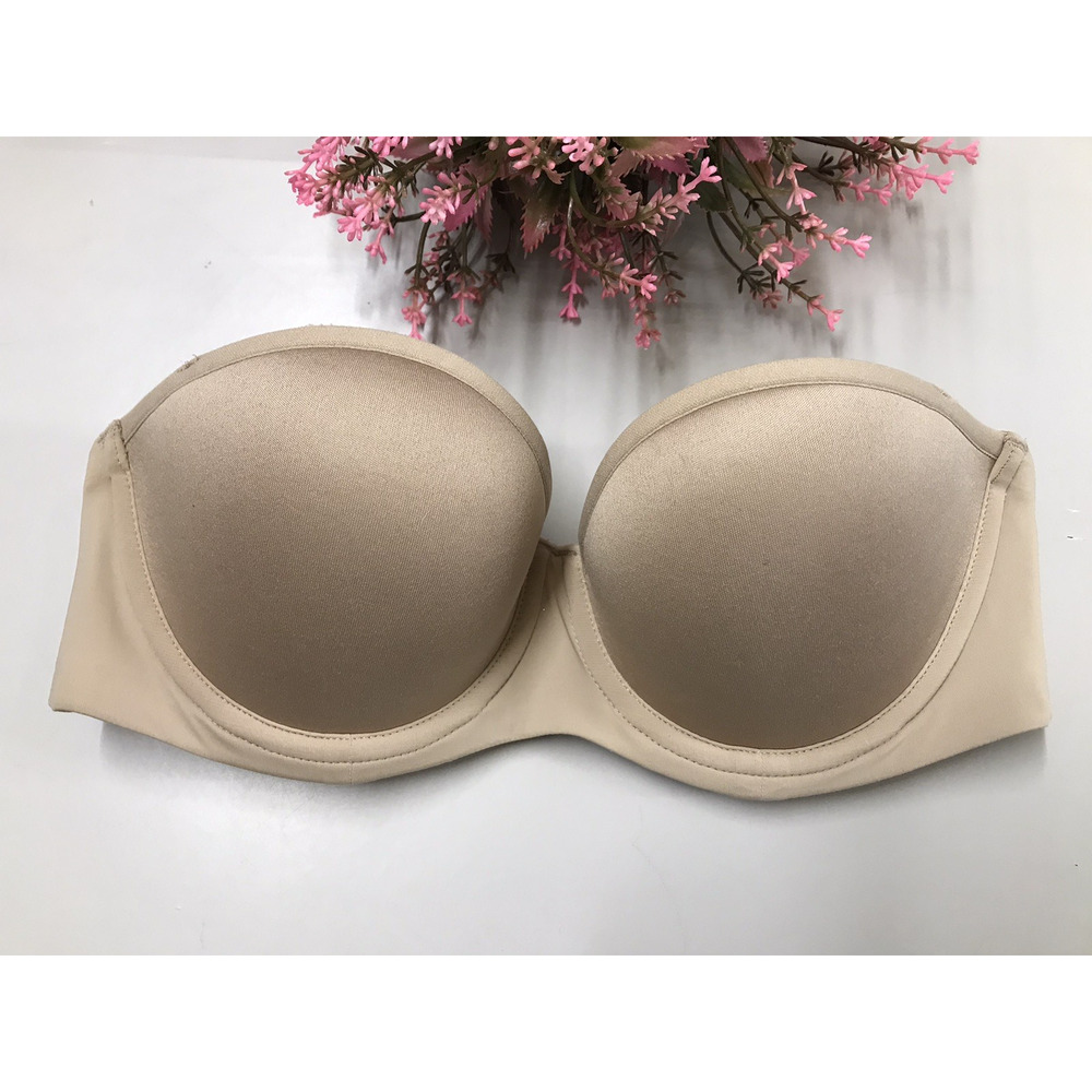 Third Love Sz 32B Bra Tan 24/7 Classic Strapless UW Microfiber NO Strapsbra